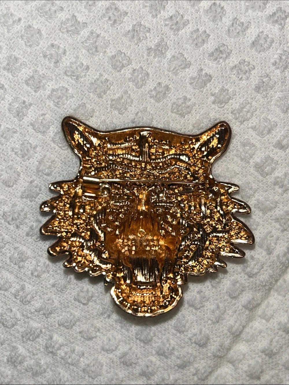 Rhinestone Roaring Tiger 🐅 Brooch